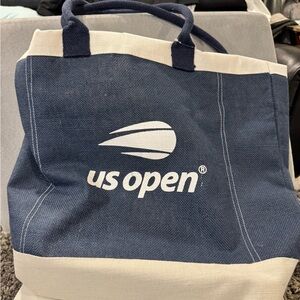 US Open Blue and White Tote Bag